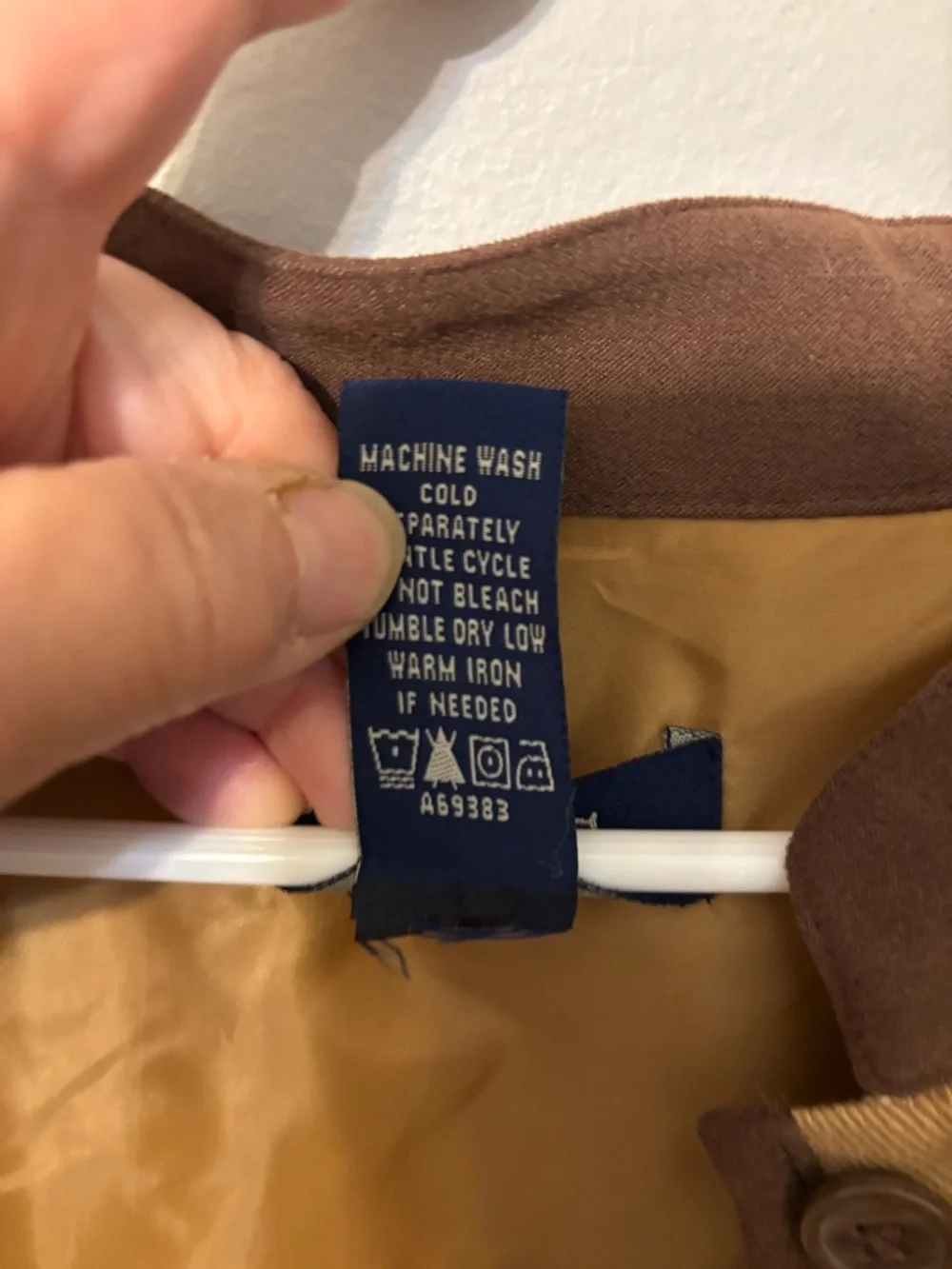 Denim & Co. Embroidered Tan Jacket with Brown Trim - Picture 12 of 13